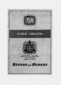 B&H SUPER VIRGINIA BENSON and HEDGES
