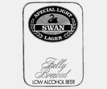 SPECIAL LIGHT SWAN LAGER FULLY BREWED LOW ALCOHOL BEER