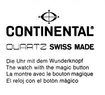 C CONTINENTAL QUARTZ SWISS MADE Die Uhr mit dem Wunderknopf