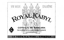 VIN VIEUX D'ALGéRIE ROYAL KABYL COTEAUX DE MASCARA