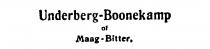 Underberg-Boonekamp of Maag-Bitter.