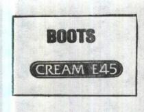 BOOTS, CREAM E45