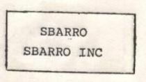 SBARRO