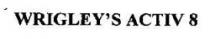 WRIGLEY S ACTIV 8