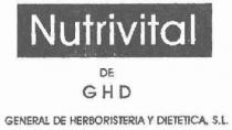 NUTRIVITAL DE GHD GENERAL DE HERBORISTERIA Y DIETETICA, S.L.