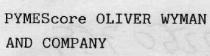 PYMESCORE OLIVER WYMAN & COMPANY