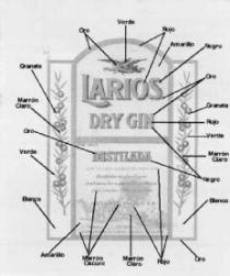 LARIOS DRY GIN DESTILADA