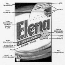 POTENCIADO CON JABON ACTIVO ELENA LA ELECCION ACERTADA CALIDAD Y AHORRO
