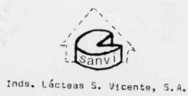SANVI IND. LACTEAS S. VICENTE, S.A.