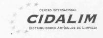 CENTRO INTERNACIONAL CIDALIM DISTRIBUIDORES ARTICULOS DE LIMPIEZA