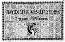 ANTONIO SANCHEZ ARTESANO DE GUITARRAS