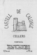 CASTELL DE CALONGE CELLERS VI DE TAULA