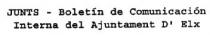 JUNTS-BOLETIN DE COMUNICACION INTERNA DEL AJUNTAMENT D'ELX