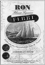 RON BLANCO SUPERIOR FERRI ELABORADO CON AGUARDIENTE DE CAÑA DE AZUCAR CARIBBEAN RHUM