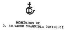 GD HEREDEROS DE D. SALVADOR GUARDIOLA DOMINGUEZ