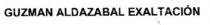 GUZMAN ALDAZABAL EXALTACION