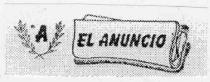 A EL ANUNCIO