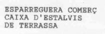 ESPARREGUERA COMERÇ CAIXA D'ESTALVIS DE TERRASSA