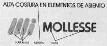 ALTA COSTURA EN ELEMENTOS DE ASIENTO MOLLESSE