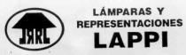LAMPARAS Y REPRESENTACIONES LAPPI