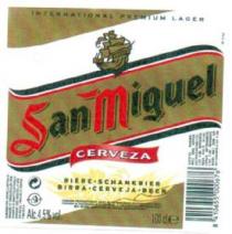 INTERNATIONAL PREMIUM LAGER SAN MIGUEL CERVEZA
