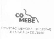 CO MEBE CONSORCI MEMORIAL DELS ESPAIS DE LA BATALLA DE L'EBRE