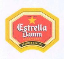 ESTRELLA DAMM LAGER BEER PREMIUM QUALITY