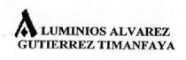 ALUMINIOS ALVAREZ GUTIERREZ TIMANFAYA