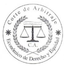 CORTE DE ARBITRAJE ECONOMICO DE DERECHO Y EQUIDAD RES IUDICATA EST C.A.
