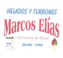 HELADOS Y TURRONES MARCOS ELIAS ARTESANOS DE JIJONA DESDE 1964