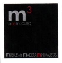 M3 EME AL CUBO MUEBLES DE MADERA MINIMALISTAS
