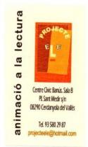 ANIMACIO A LA LECTURA PROJECTE ELE