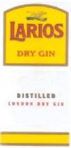 LARIOS DRY GIN DISTILLED LONDON DRY GIN
