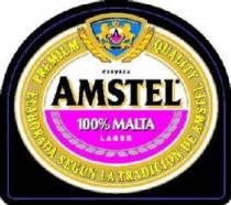 CERVEZA AMSTEL 100% MALTA LAGER