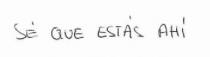 SE QUES ESTAS AHI
