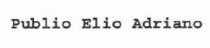 PUBLIO ELIO ADRIANO