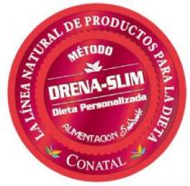 METODO DRENA-SLIM. DIETA PERSONALIZADA. ALIMENTACION SALUDABLE. CONATAL LA LINEA NATURAL DE PRODUCTOS PARA LA DIETA