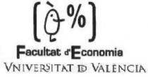 FACULTAT D'ECONOMIA VNIVERSITAT DE VALENCIA