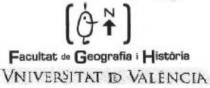 FACULTAT DE GEOGRAFIA I HISTORIA VNIVERSITAT DE VALENCIA