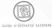 CAIXA D'ESTALVIS LAIETANA