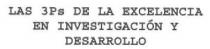 LAS 3PS DE LA EXCELENCIA EN INVESTIGACION Y DESARROLLO