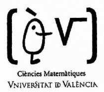 CIENCIES MATEMATIQUES VNIVERSITAT DE VALENCIA