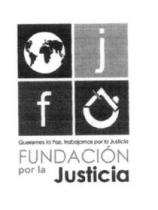 QUEREMOS LA PAZ, TRABAJAMOS POR LA JUSTICIA FUNDACION POR LA JUSTICIA FJ