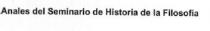 ANALES DEL SEMINARIO DE HISTORIA DE LA FILOSOFIA