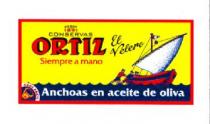 CONSERVAS ORTIZ EL VELERO SIEMPRE A MANO ANCHOAS EN ACEITE DE OLIVA