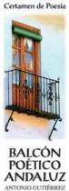 CERTAMEN DE POESIA BALCON POETICO ANDALUZ ANTONIO GUTIERREZ