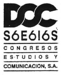 DOC S6E616S CONGRESOS Y ESTUDIOS COMUNICACION, S.A.