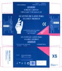 SANYC GUANTES DE LATEX PARA EXAMEN MEDICO
