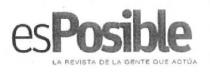 ES POSIBLE LA REVISTA DE LA GENTE QUE ACTUA