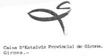 CAIXA D'ESTALVIS PROVINCIAL DE GIRONA